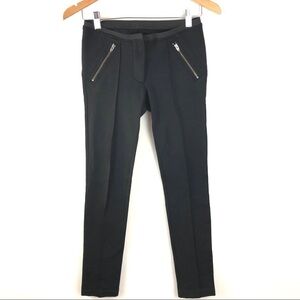 Elizabeth & James Black Moto Skinny Ponte Pants 2